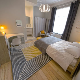 well-designed comfortable room for a international young professional in a shared house