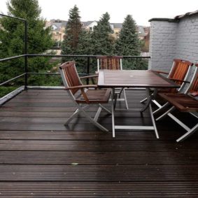 lovely terrace in a shared house for expats close to the European Commission