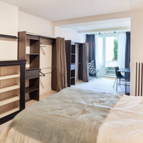 well designed and comfortable room in a fully refurbished home sharing house in Brussels