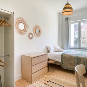 Cosy room with garden view in coliving house with private bathroom and private toilet in Etterbeek