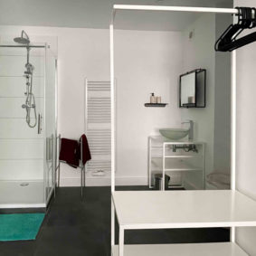 Large private bathroom for tenant in a home for 9 internationals with job to form a community