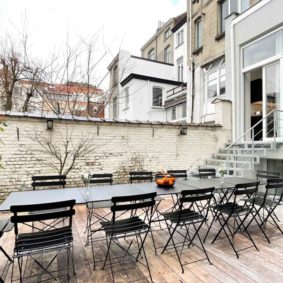 Lovely terrace in a modern coliving for young international professionals