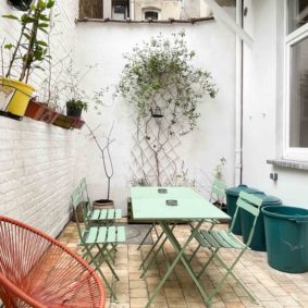 Lovely terrace with a barbecue in a beautiful coliving near the Bois de la Cambre