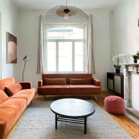 Comfortable living room in spacious house in Brussels