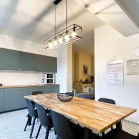 Luminous shared kitchen of ShareHome coliving in Saint-Josse