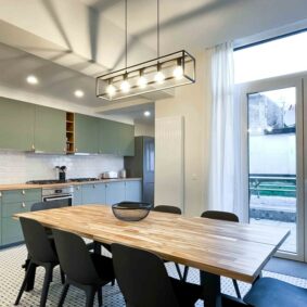 Modern kitchen in the ShareHome coliving residence in Saint-Josse