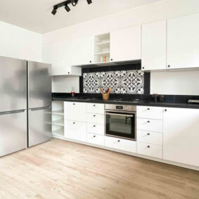 Spacious shared kitchen at ShareHomeBrussels coliving in Woluwe