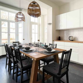 Lovely dining room at ShareHomeBrussels coliving near Saint-Catherine