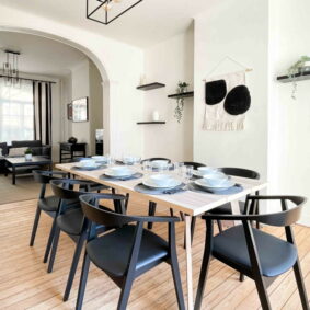 Enjoyable dining room at ShareHomeBrussels cohousing